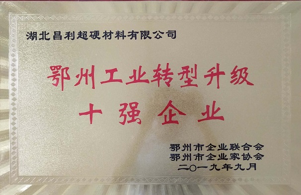 熱烈祝賀湖北昌利公司榮獲鄂州工業(yè)轉型升級10強企業(yè)、董事長(cháng)龍其準榮獲“鄂州工業(yè)優(yōu)秀民營(yíng)企業(yè)家”稱(chēng)號